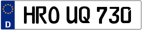 Trailer License Plate